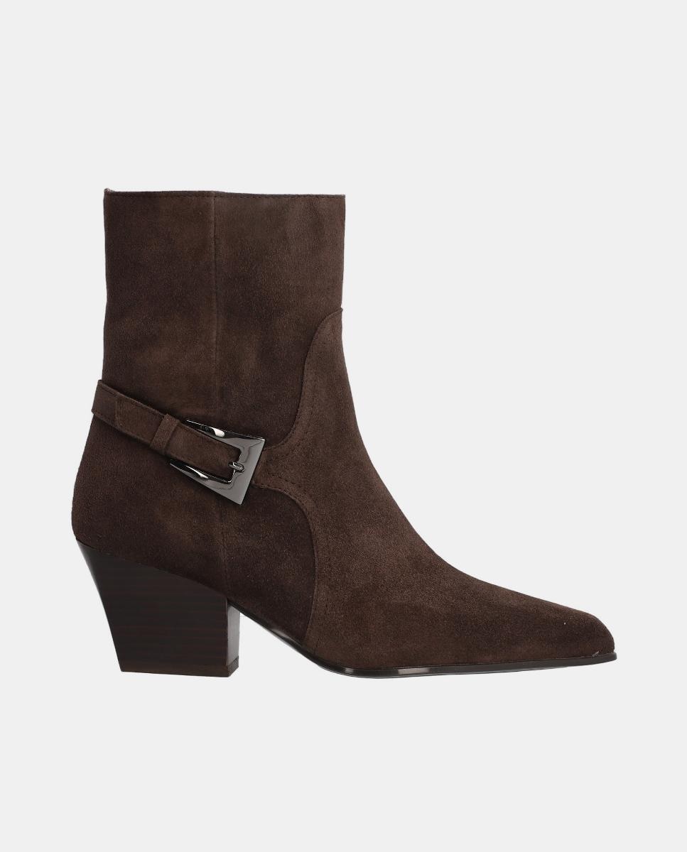 Imagem 0 de Botins em Pele Baby Silk com Sola de Borracha TPR e Fecho de Correr