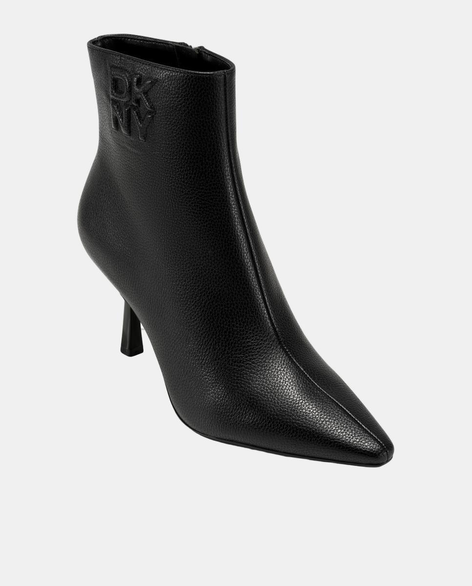 Botins de Salto em Pele Preto-2