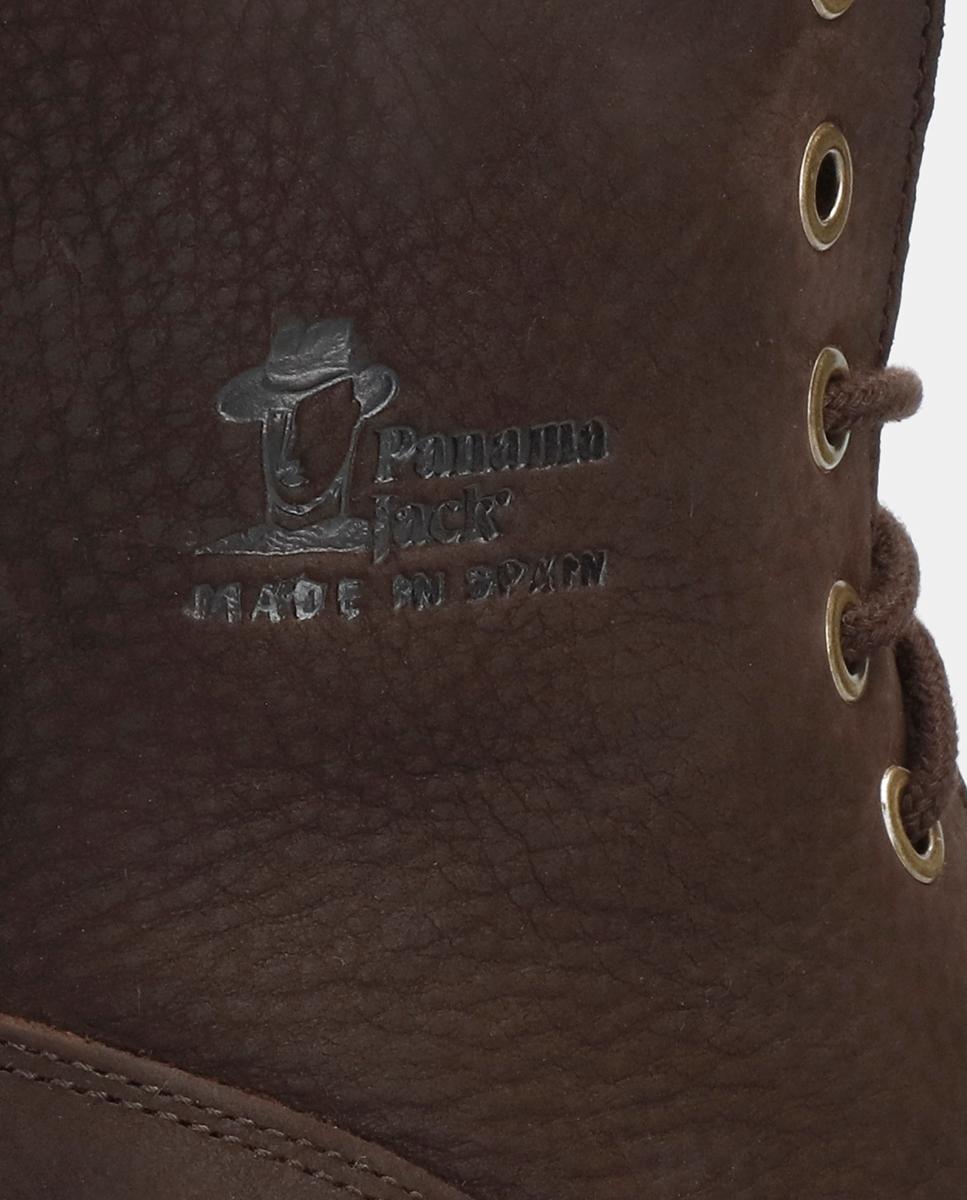 Botas em Pele e com Forro de Pelo Sintético Castanho-escuro-7
