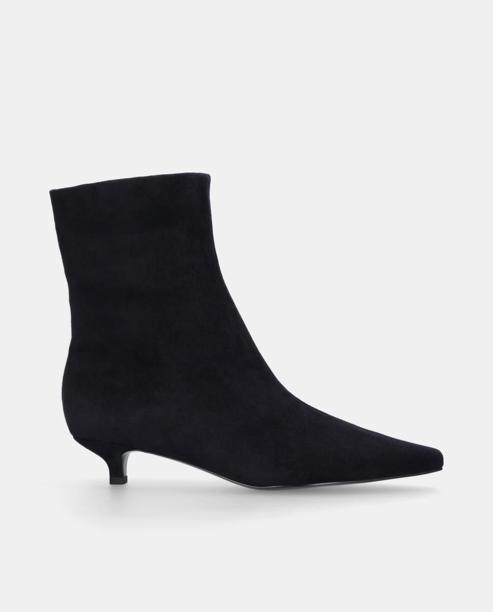 Imagen 0 de Botines de Mujer en ante con tacón de aguja Azul