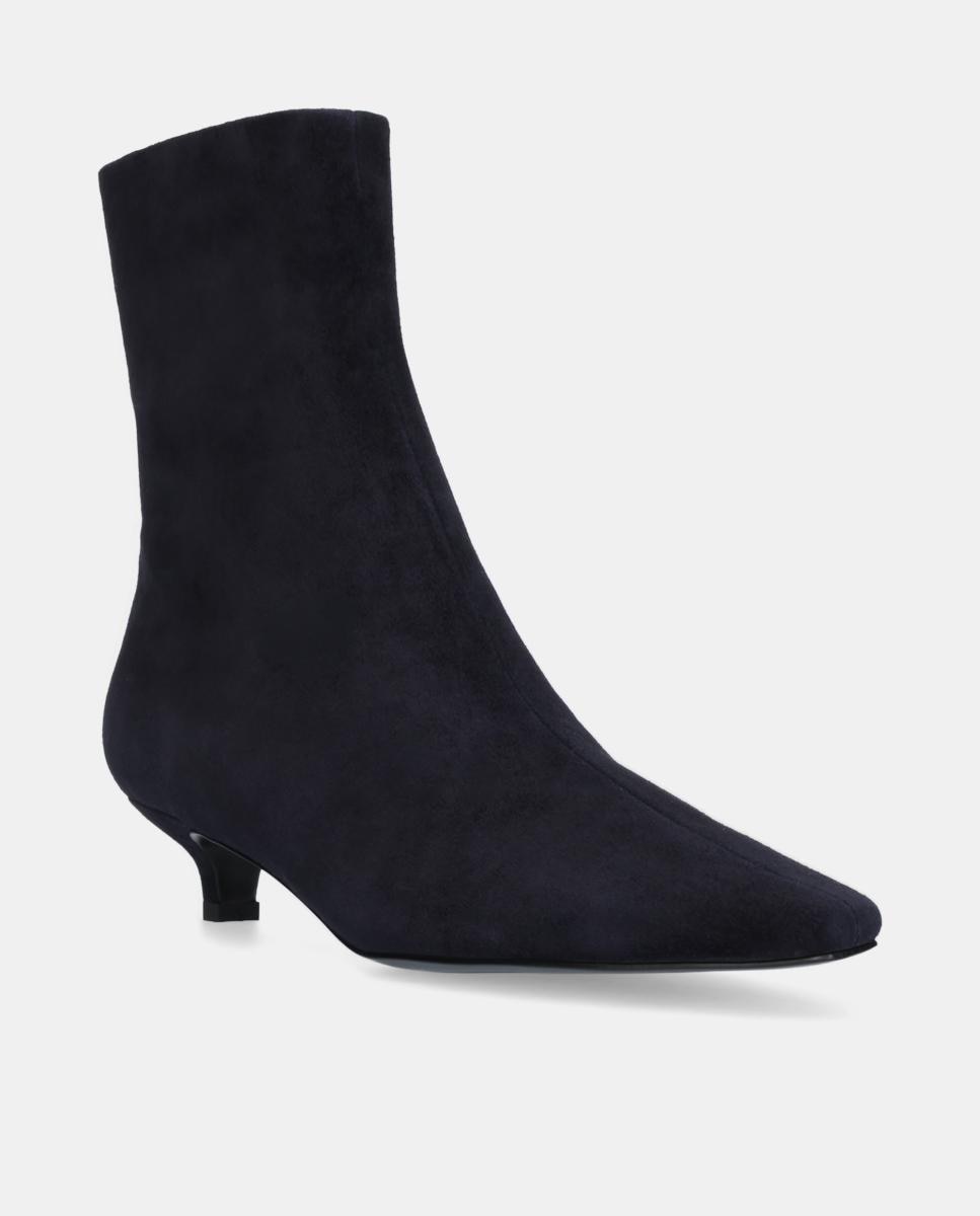 Botines de Mujer en ante con tacón de aguja - Bibi Lou - Azul Azul-2