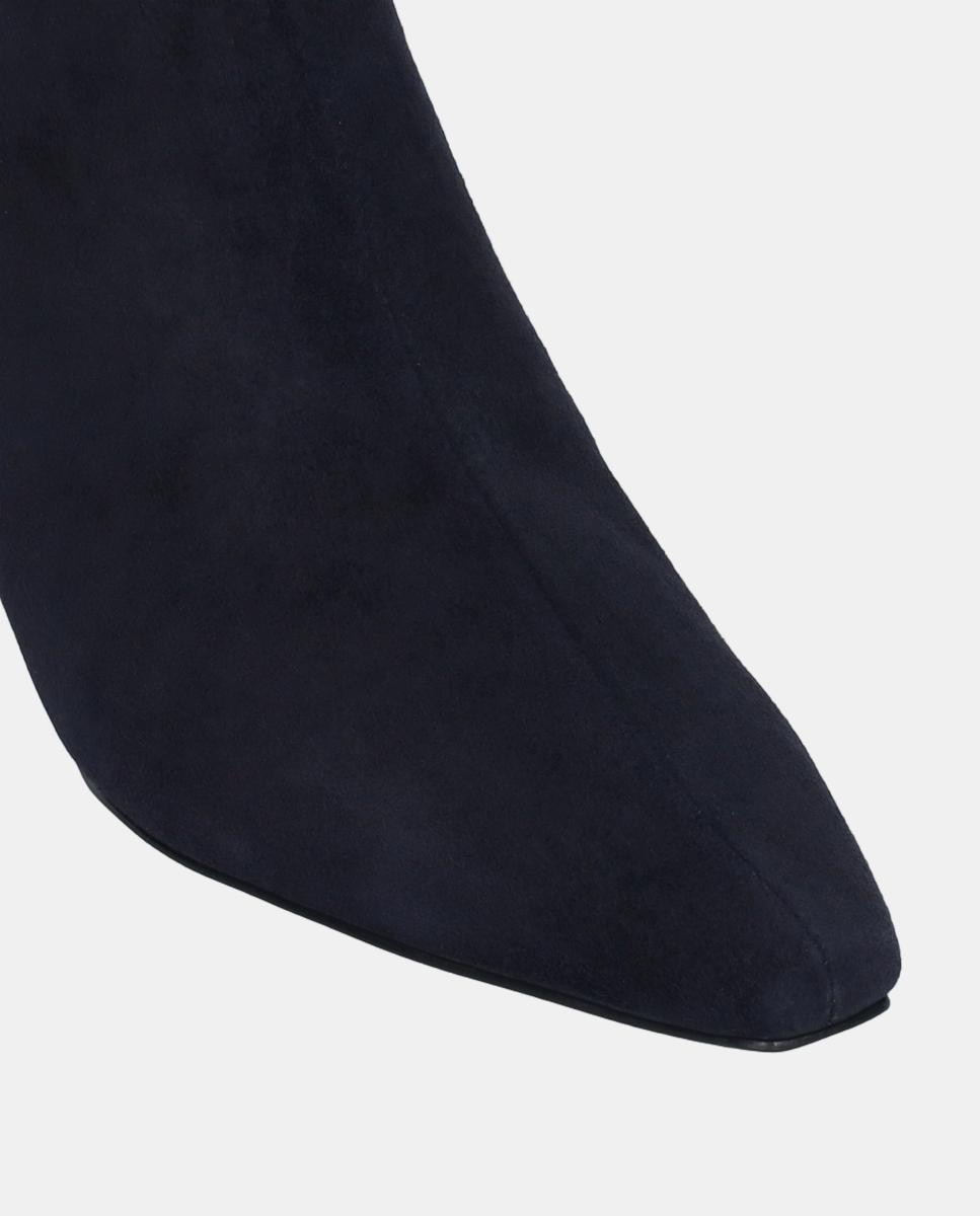 Botines de Mujer en ante con tacón de aguja - Bibi Lou - Azul Azul-3