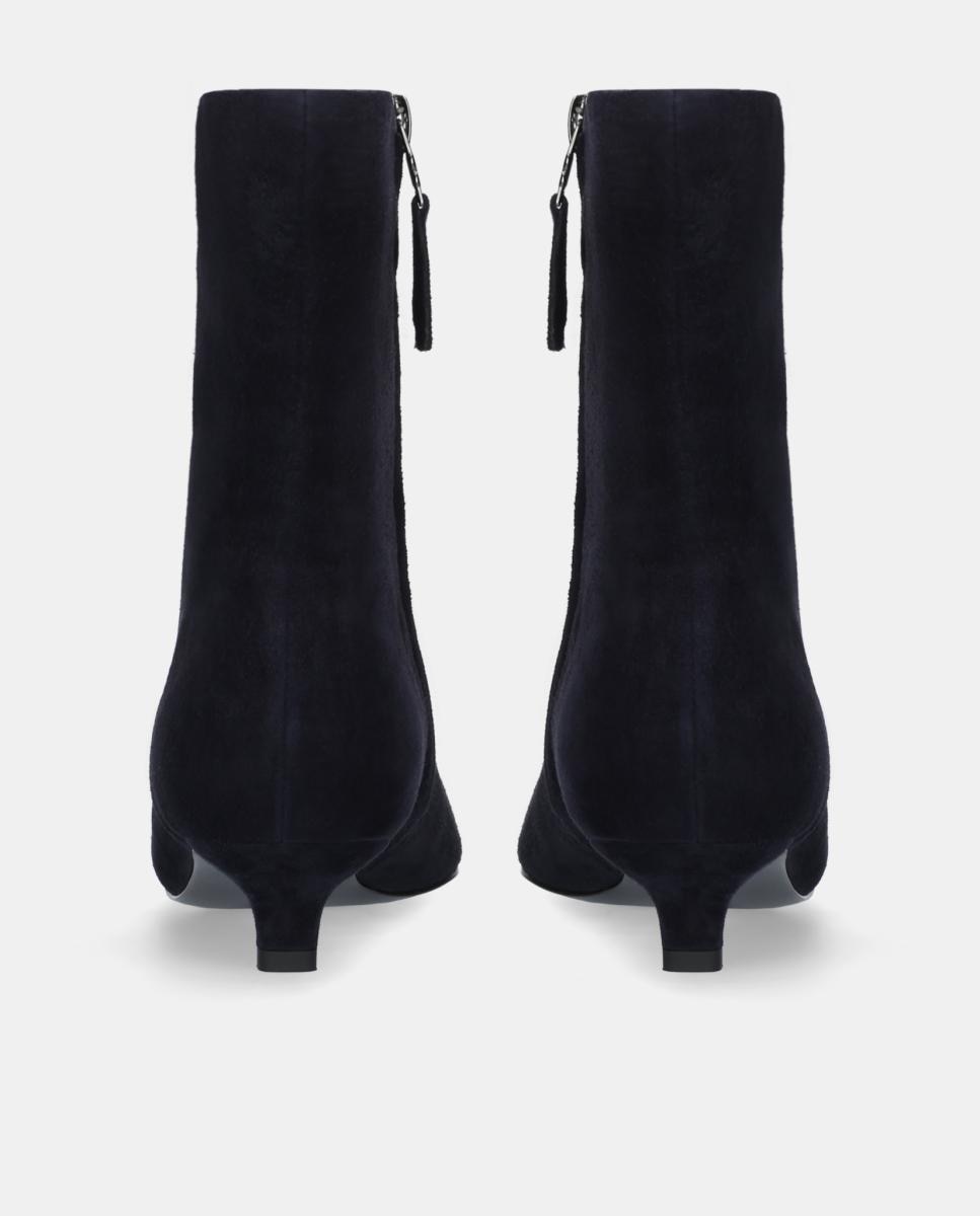 Botines de Mujer en ante con tacón de aguja - Bibi Lou - Azul Azul-4