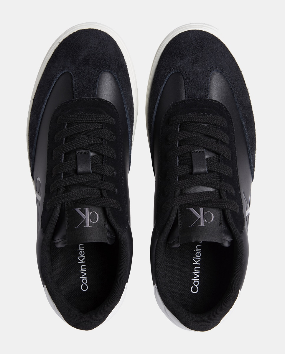 Sapatilhas Baixas com Biqueira de Camurça Preto-4