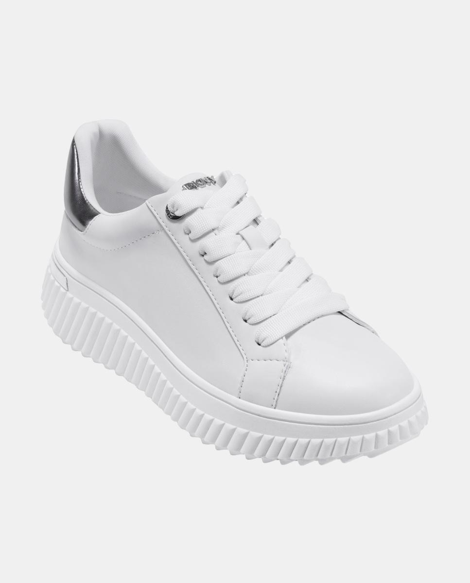 Sapatilhas em Pele Branco-2