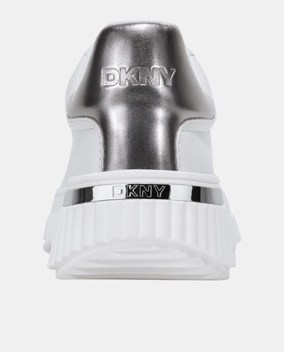 Sapatilhas em Pele Branco-4