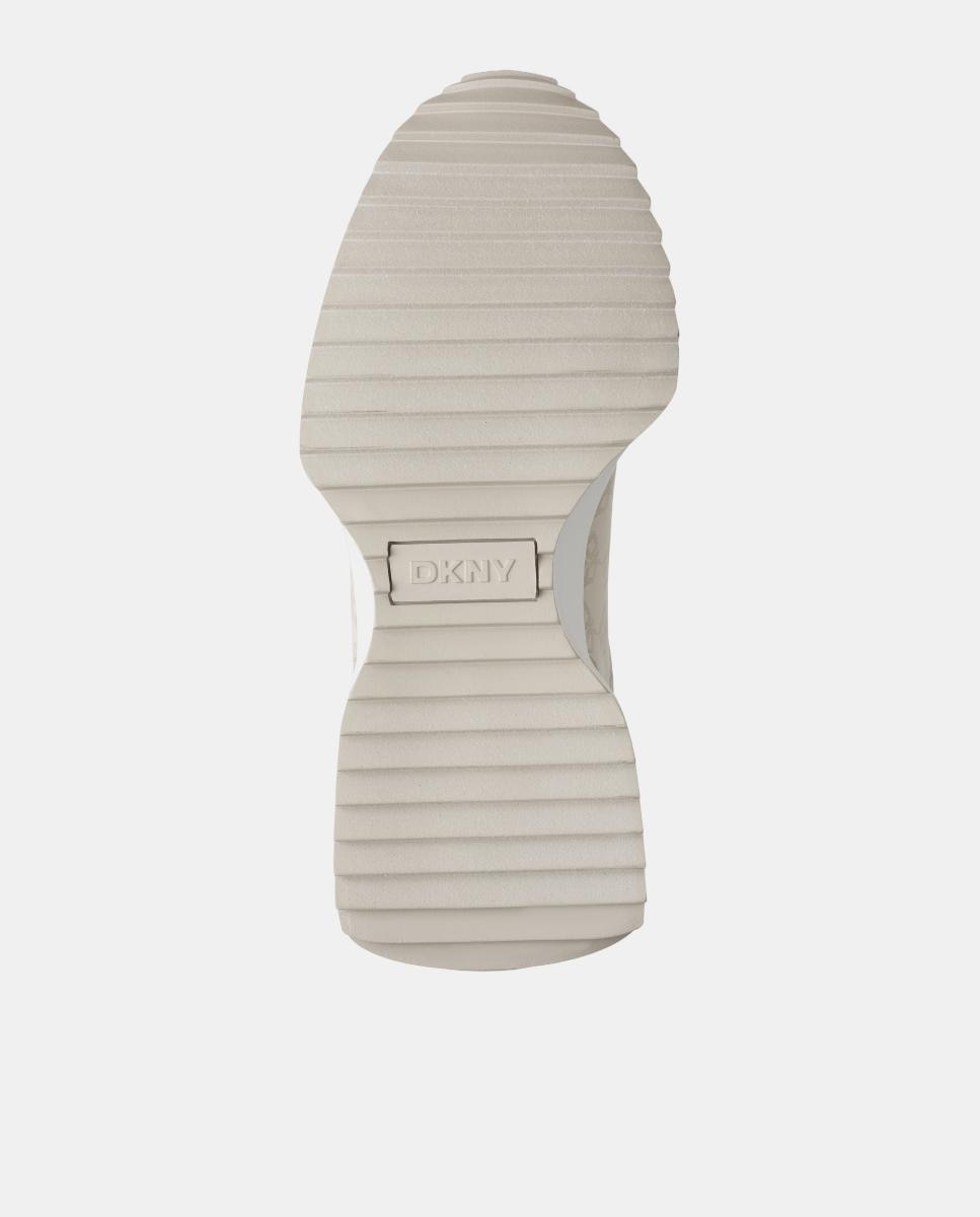 Sapatilhas em Pele Branco Osso-5