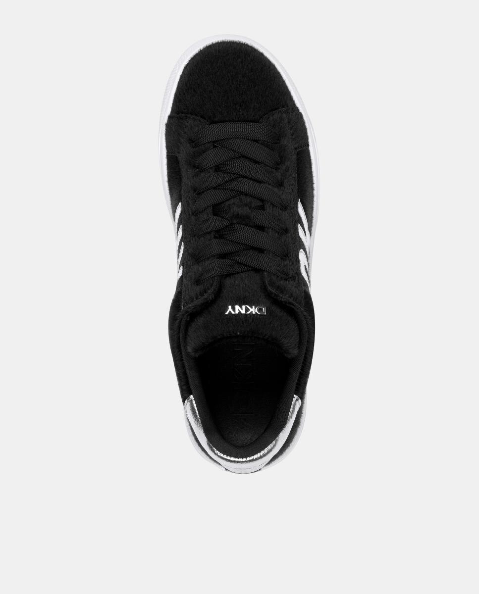 Sapatilhas em Pele Pretos-3