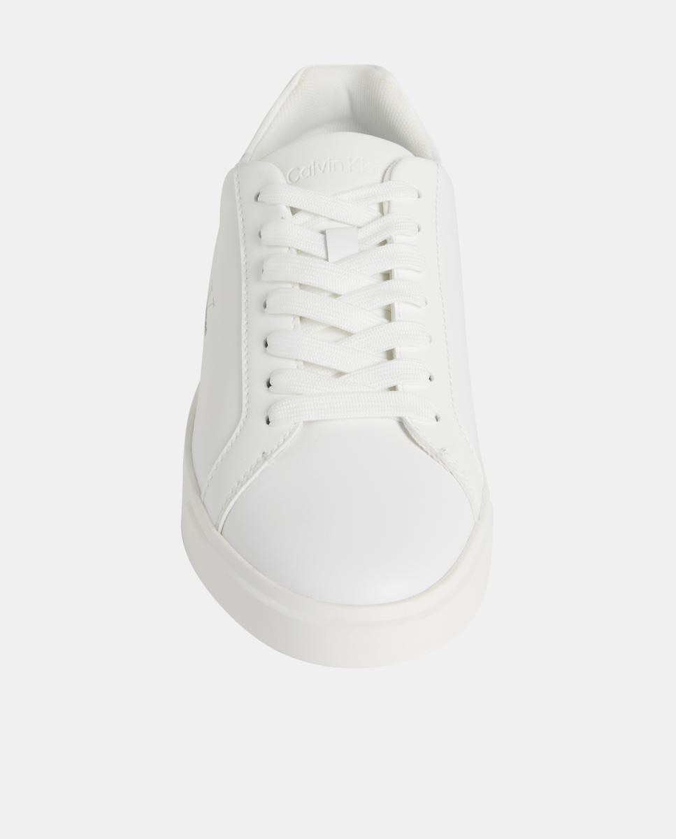 Sapatilhas em Pele Branco-5