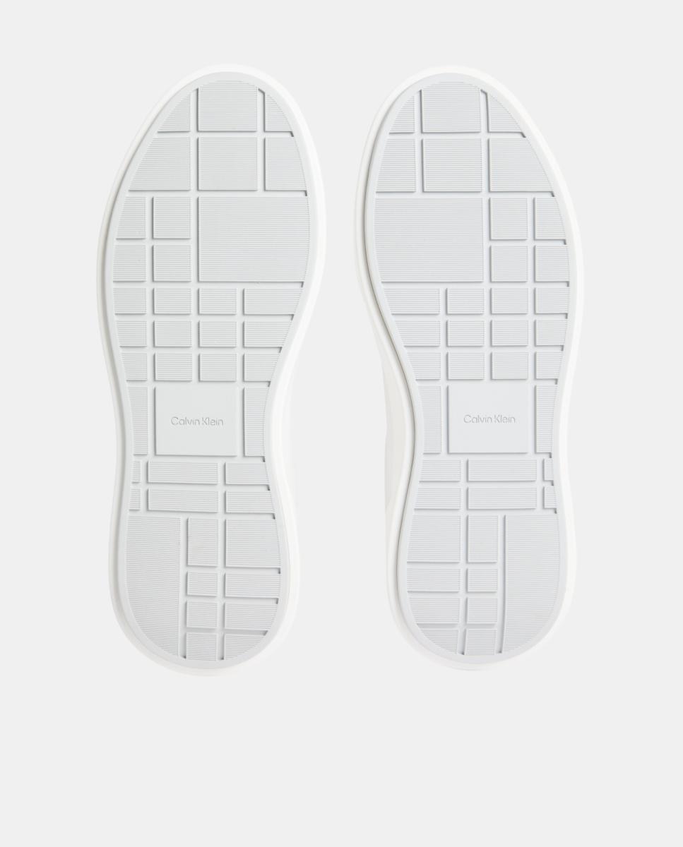 Sapatilhas em Pele Branco-5