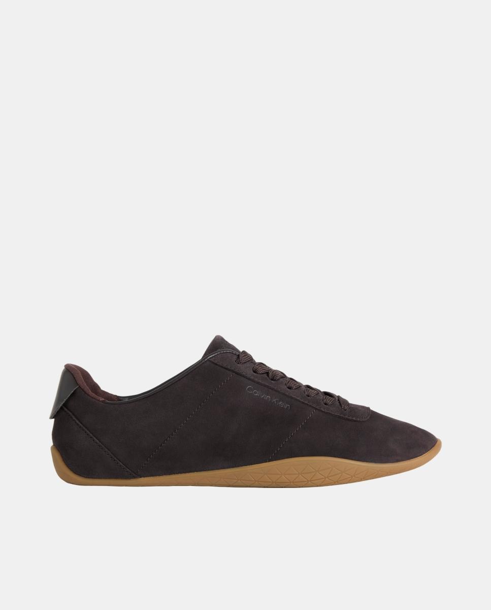 Imagen 0 de Zapatilas mujer en ante tipo ballet Calvin Klein Marrón chocolate