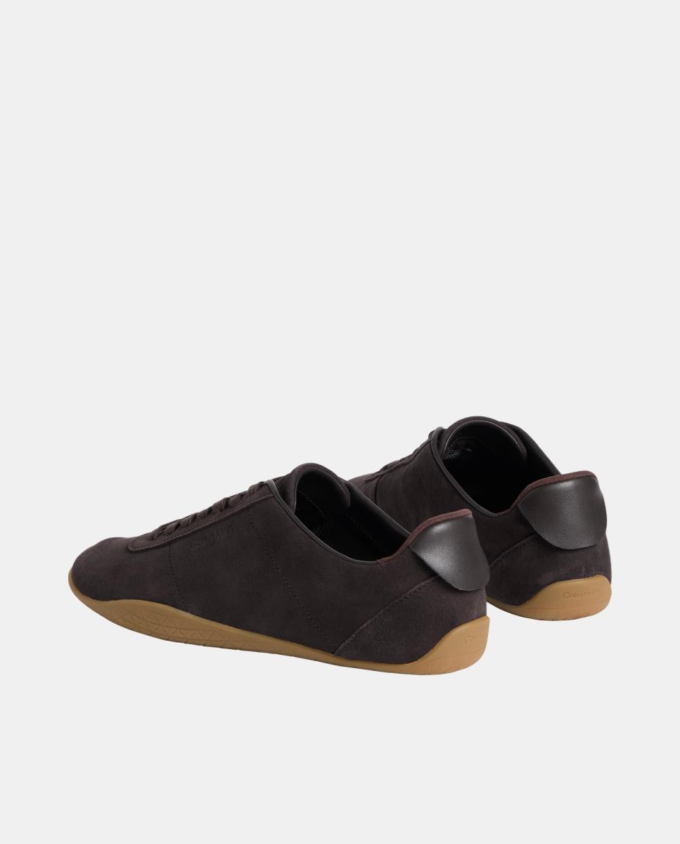 Zapatilas mujer en ante tipo ballet Calvin Klein - Marrón chocolate Marrón chocolate-3