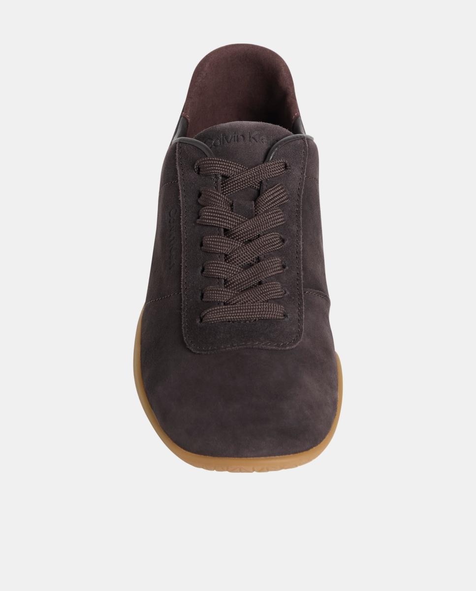 Zapatilas mujer en ante tipo ballet Calvin Klein - Marrón chocolate Marrón chocolate-4