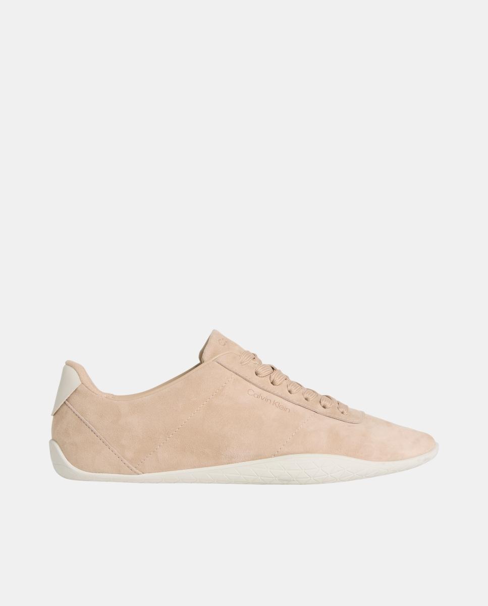 Imagen 0 de Zapatilas mujer en ante tipo ballet Calvin Klein Beige