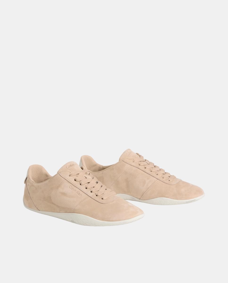 Zapatilas mujer en ante tipo ballet Calvin Klein - Beige Beige-2