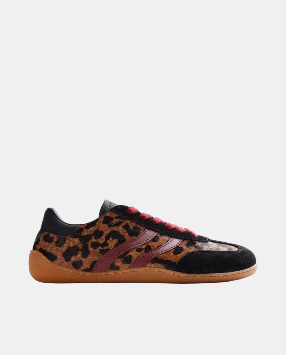 Zapatillas estampado animal piel - Gioseppo - Marrón Marrón-1