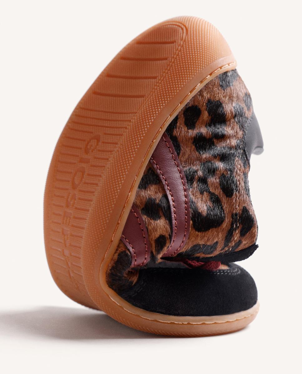 Zapatillas estampado animal piel - Gioseppo - Marrón Marrón-4