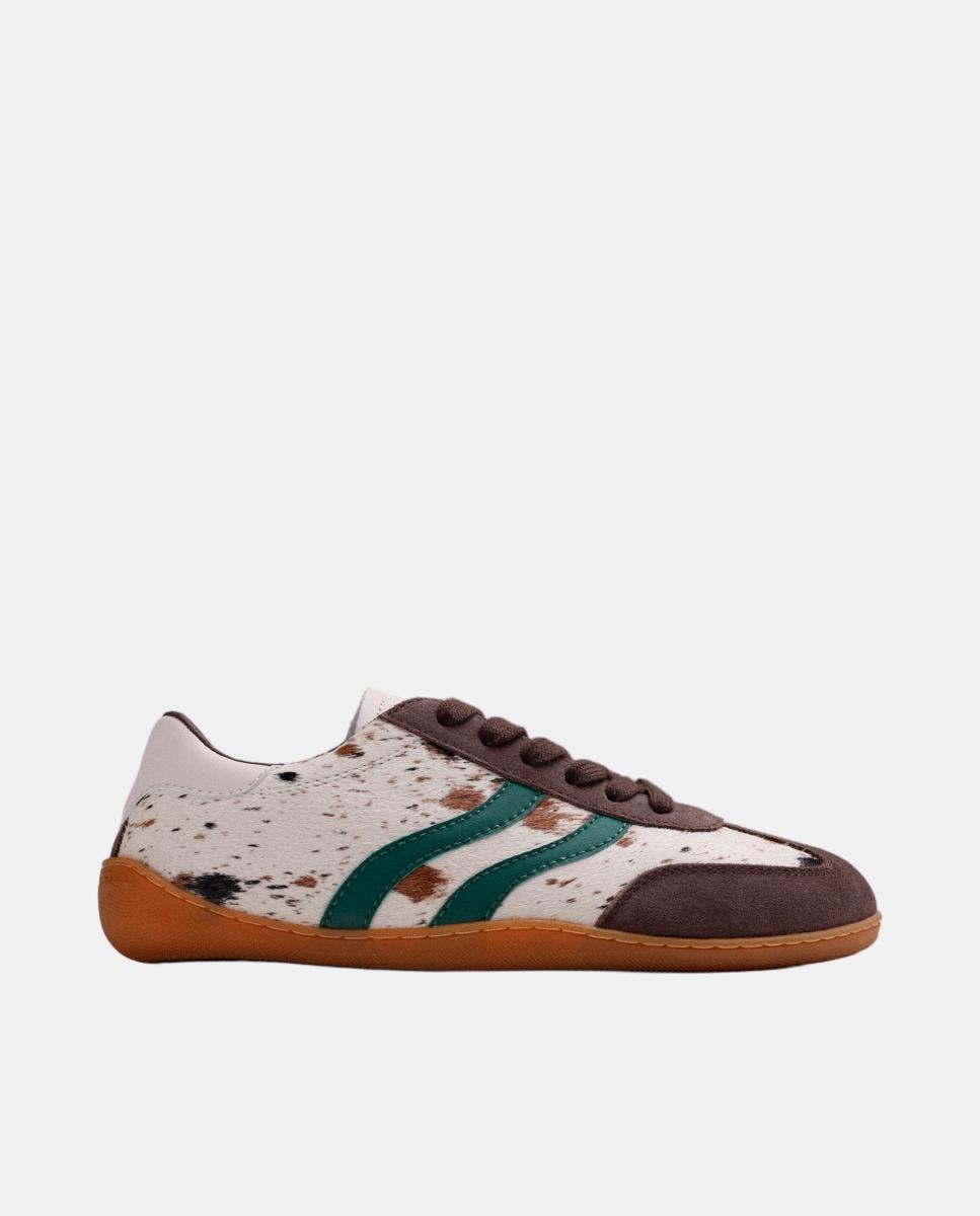 Imagem 0 de Sapatilhas em Pele com Animal Print