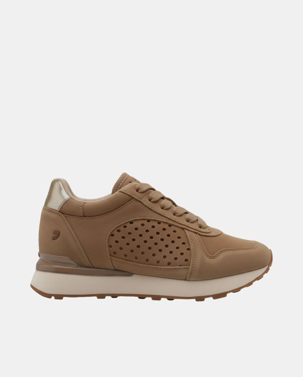 Imagen 0 de Zapatillas piel cuña Cuero