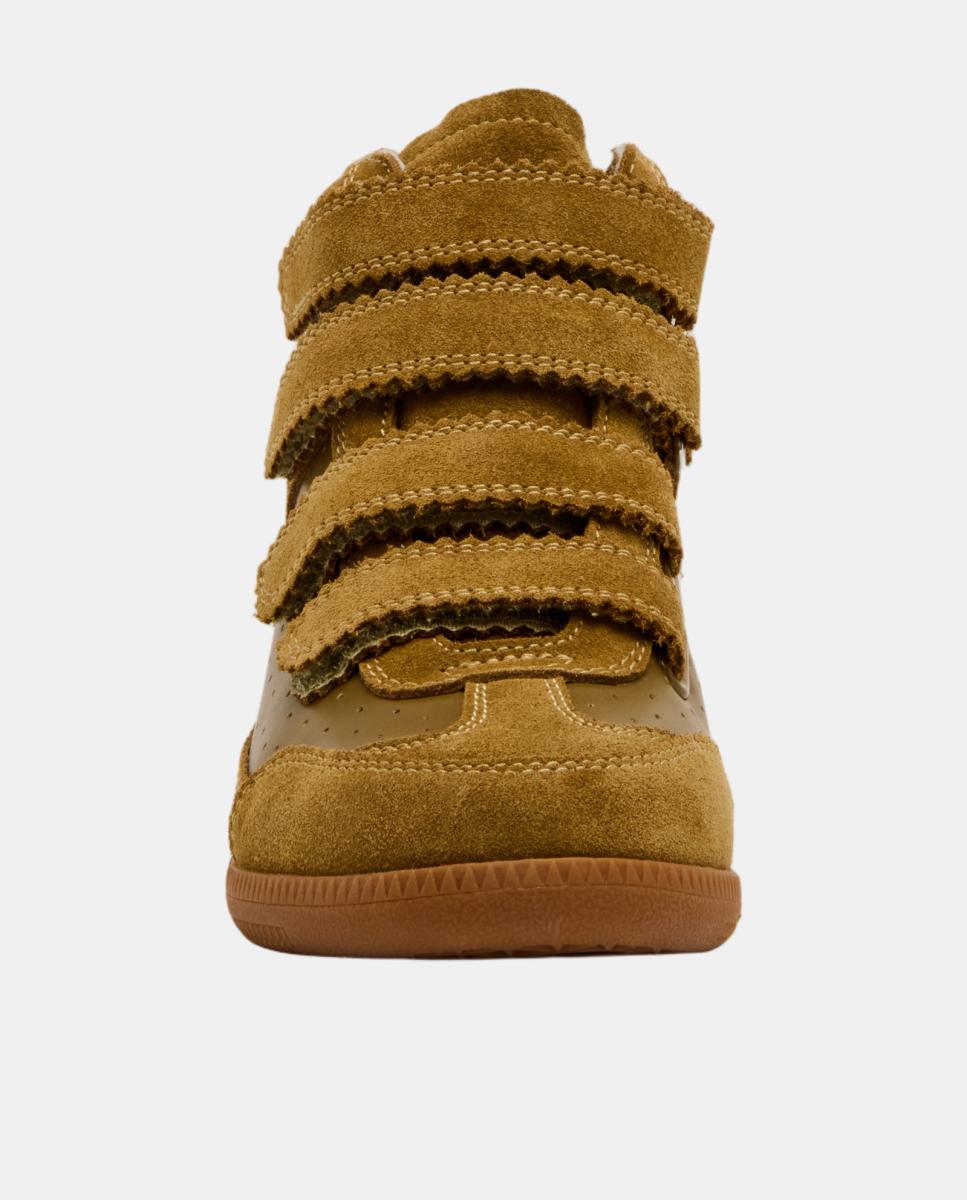 Zapatilla basket mustang mujer de ante con cuña y cierre velcro - Steve Madden - Verde Oliva Verde Oliva-3