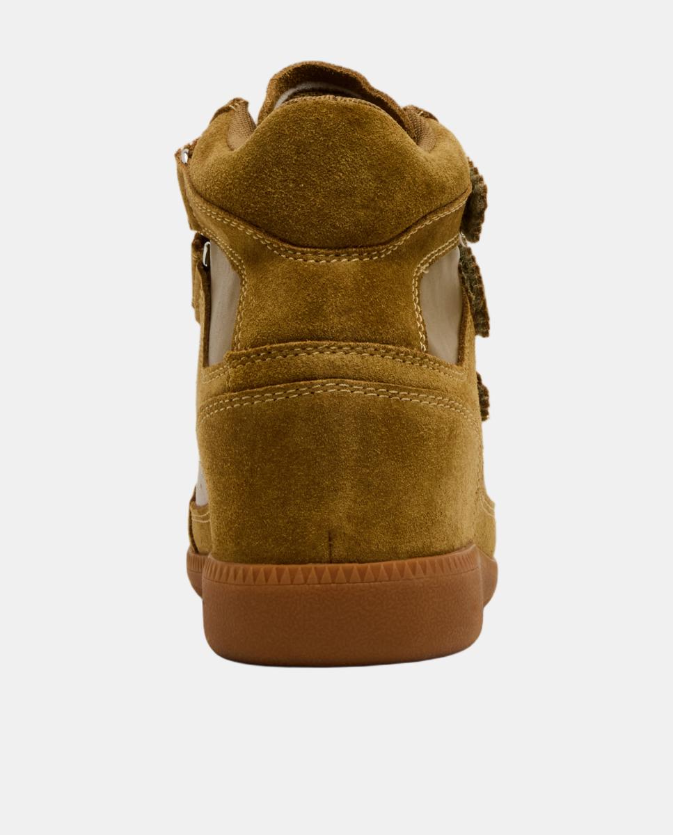 Zapatilla basket mustang mujer de ante con cuña y cierre velcro - Steve Madden - Verde Oliva Verde Oliva-5