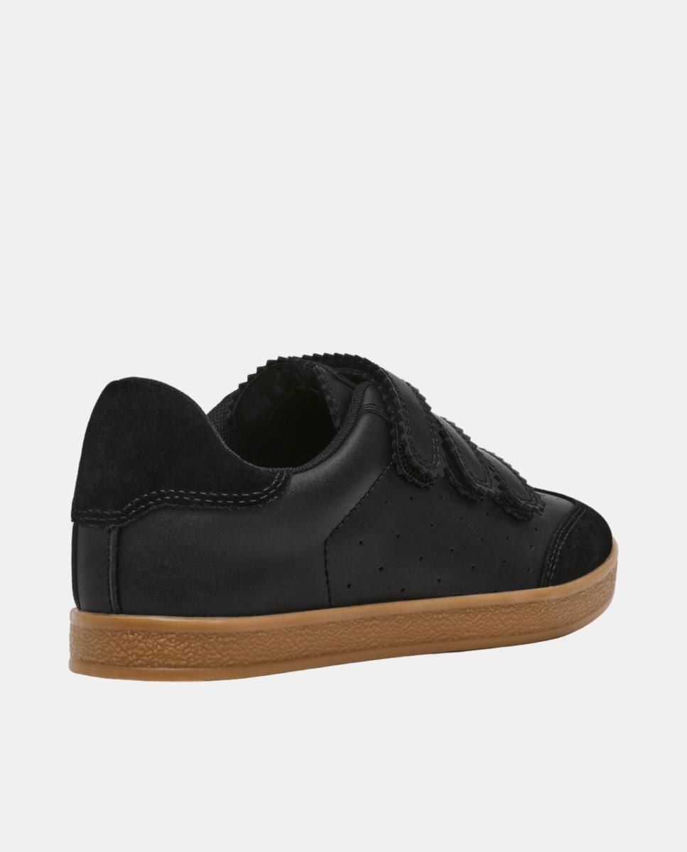 Zapatilla retro daybreak mujer piel cierre velcro suela de goma - Steve Madden - Negro Negro-3
