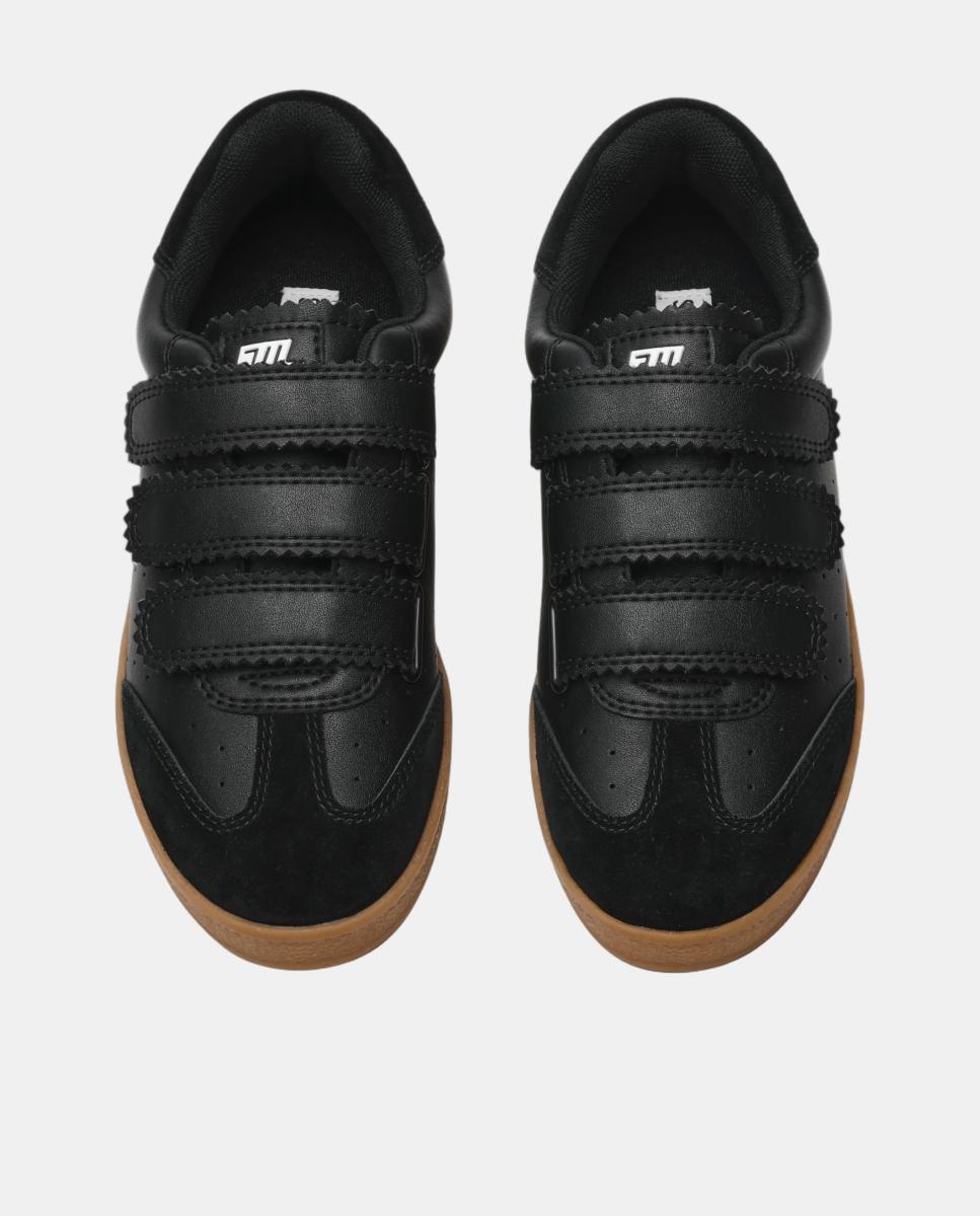 Zapatilla retro daybreak mujer piel cierre velcro suela de goma - Steve Madden - Negro Negro-9