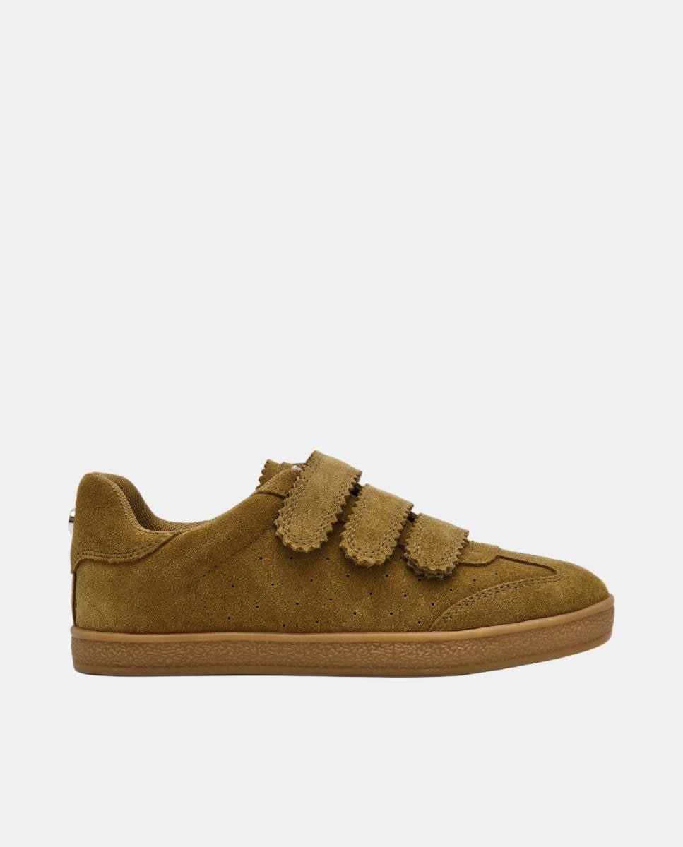 Imagen 0 de Zapatilla retro daybreak mujer ante cierre velcro suela de goma Verde Oliva