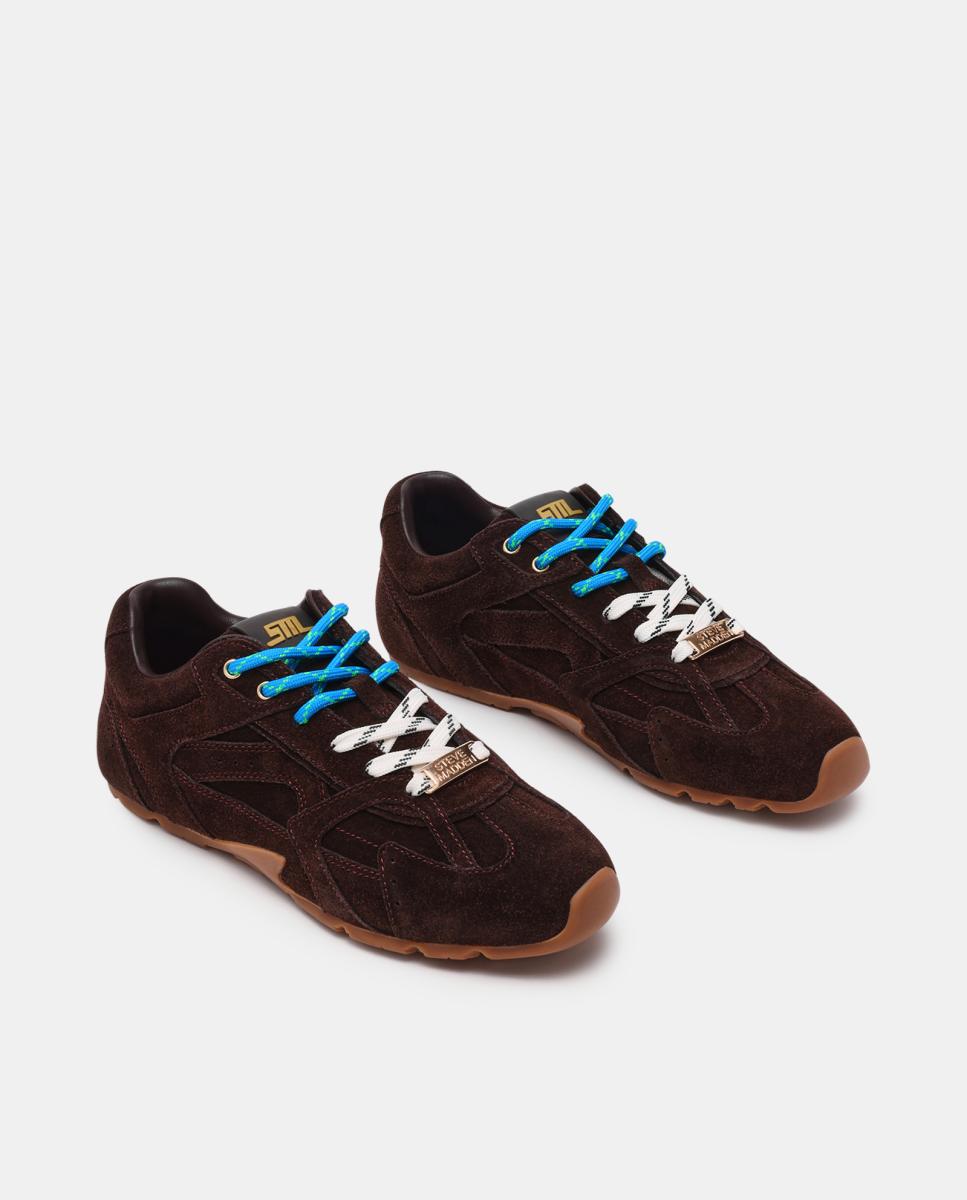 Zapatilla running asiel mujer serraje cordones bicolor suela de goma - Steve Madden - Marrón Marrón-2