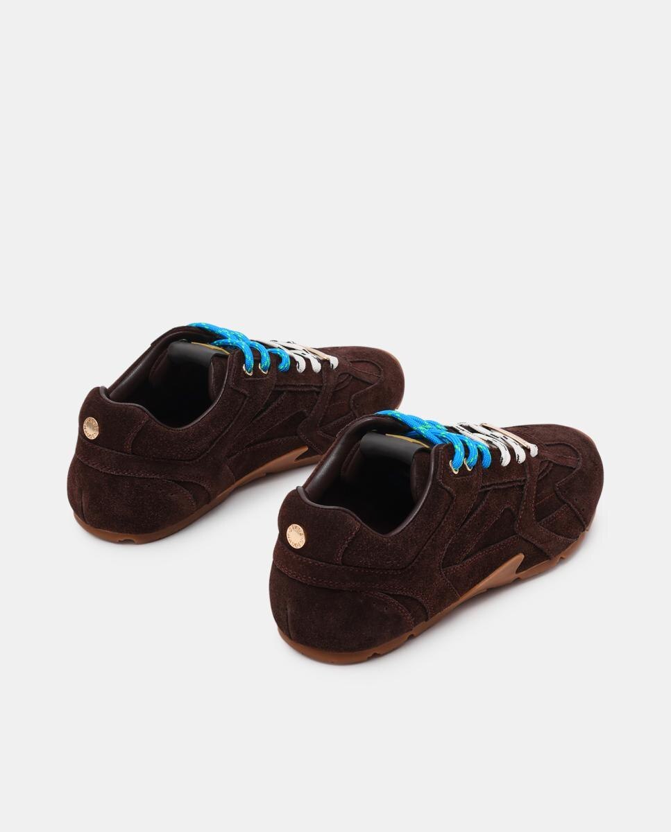 Zapatilla running asiel mujer serraje cordones bicolor suela de goma - Steve Madden - Marrón Marrón-3