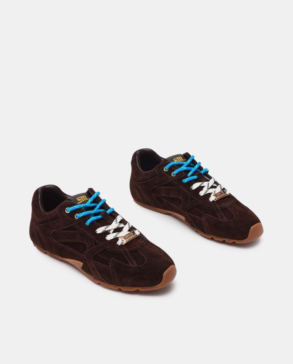 Zapatilla running asiel mujer serraje cordones bicolor suela de goma - Steve Madden - Marrón Marrón-6