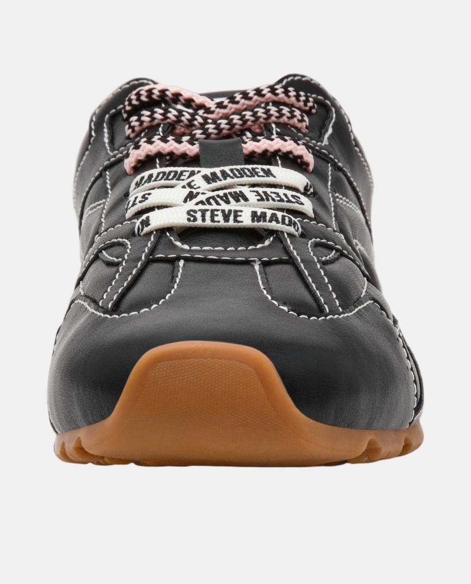 Imagen 4 de Zapatilla running asiel-sm mujer piel cordones bicolor suela de goma - Steve Madden - Negro Negro