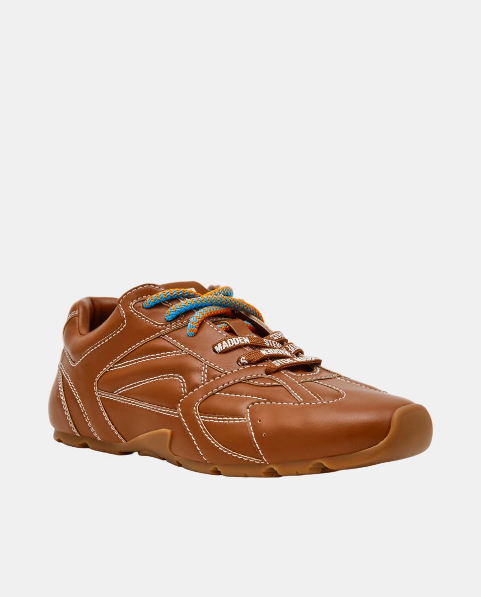 Imagen 2 de Zapatilla running asiel-sm mujer piel cordones bicolor suela de goma - Steve Madden - Marrón oscuro Marrón oscuro