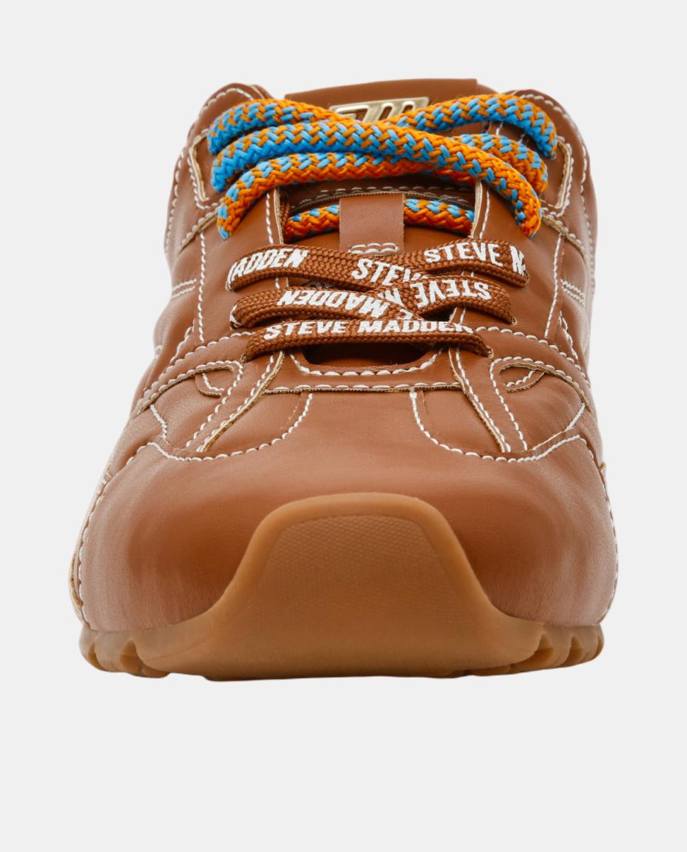 Imagen 4 de Zapatilla running asiel-sm mujer piel cordones bicolor suela de goma - Steve Madden - Marrón oscuro Marrón oscuro