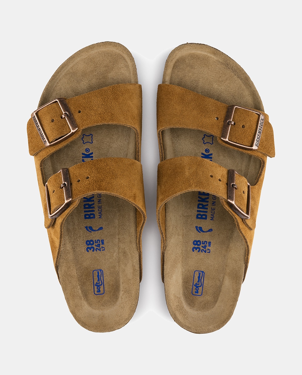 Sandálias Arizona Castanho-2