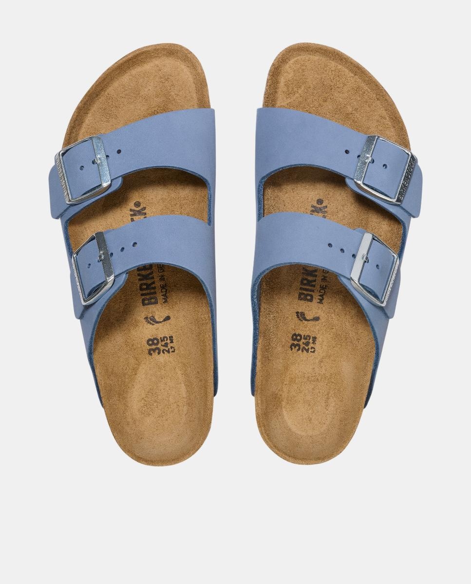 Sandálias em Pele Nobuck Azul denim-3
