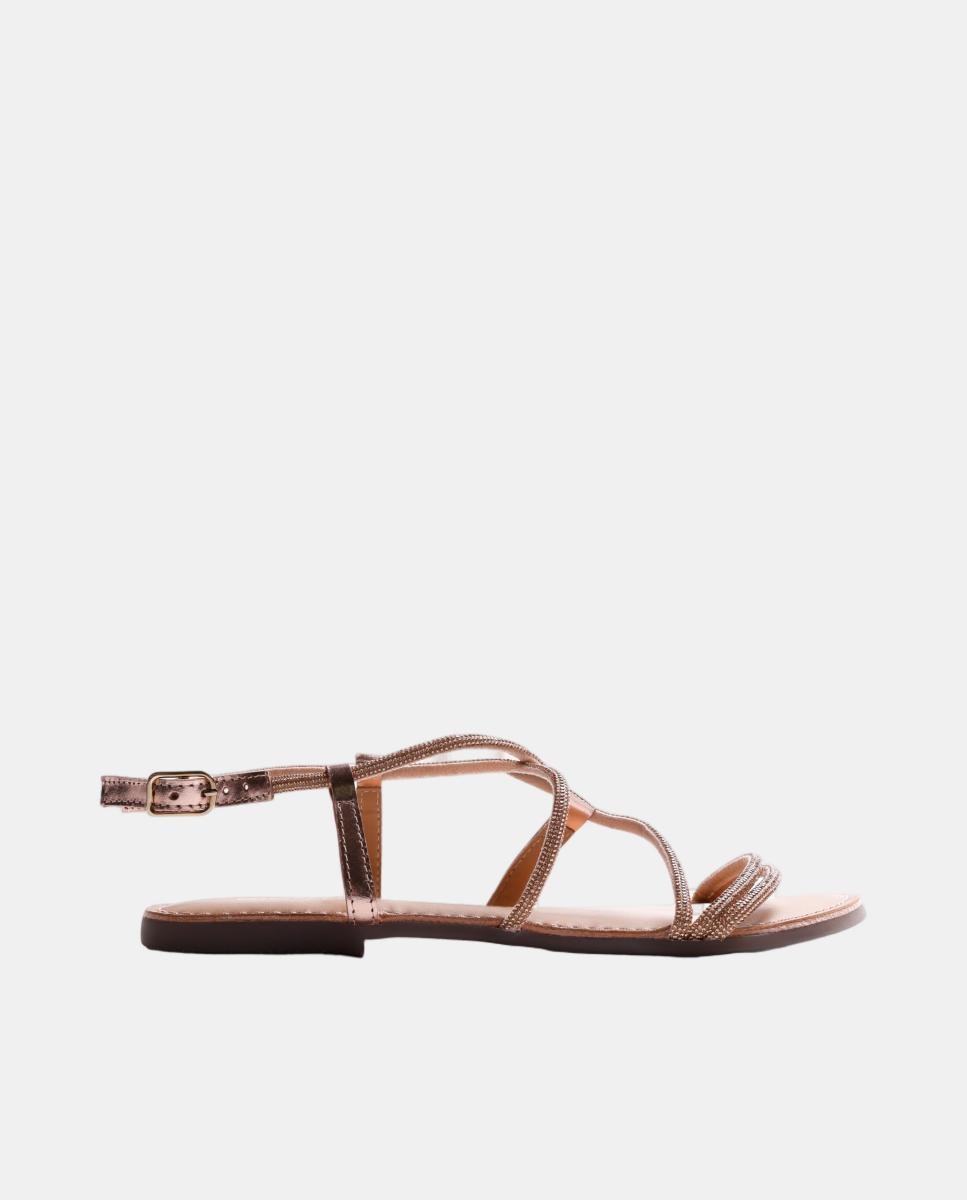 Gioseppo - Sandalias tiras piel brillo.
