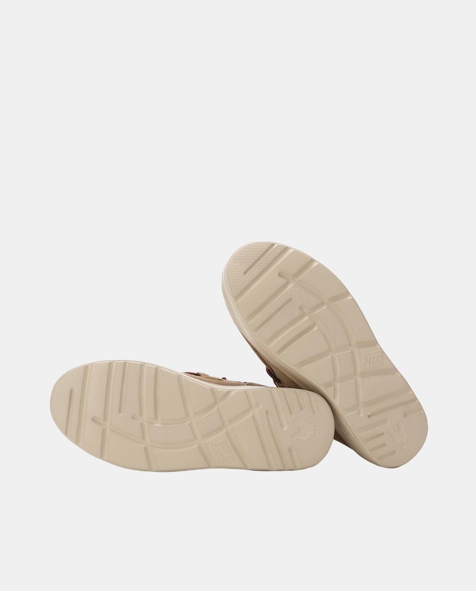 Botas Wallaby em Pele Hidrófuga com Pelo no Interior Castanho-5