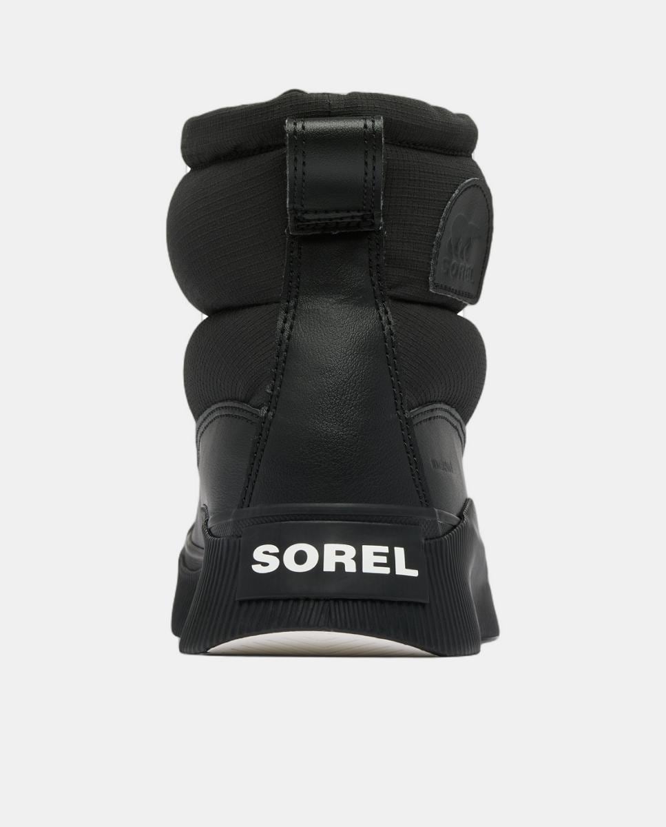 Botas Impermeáveis com Efeito Puffy Preto-3