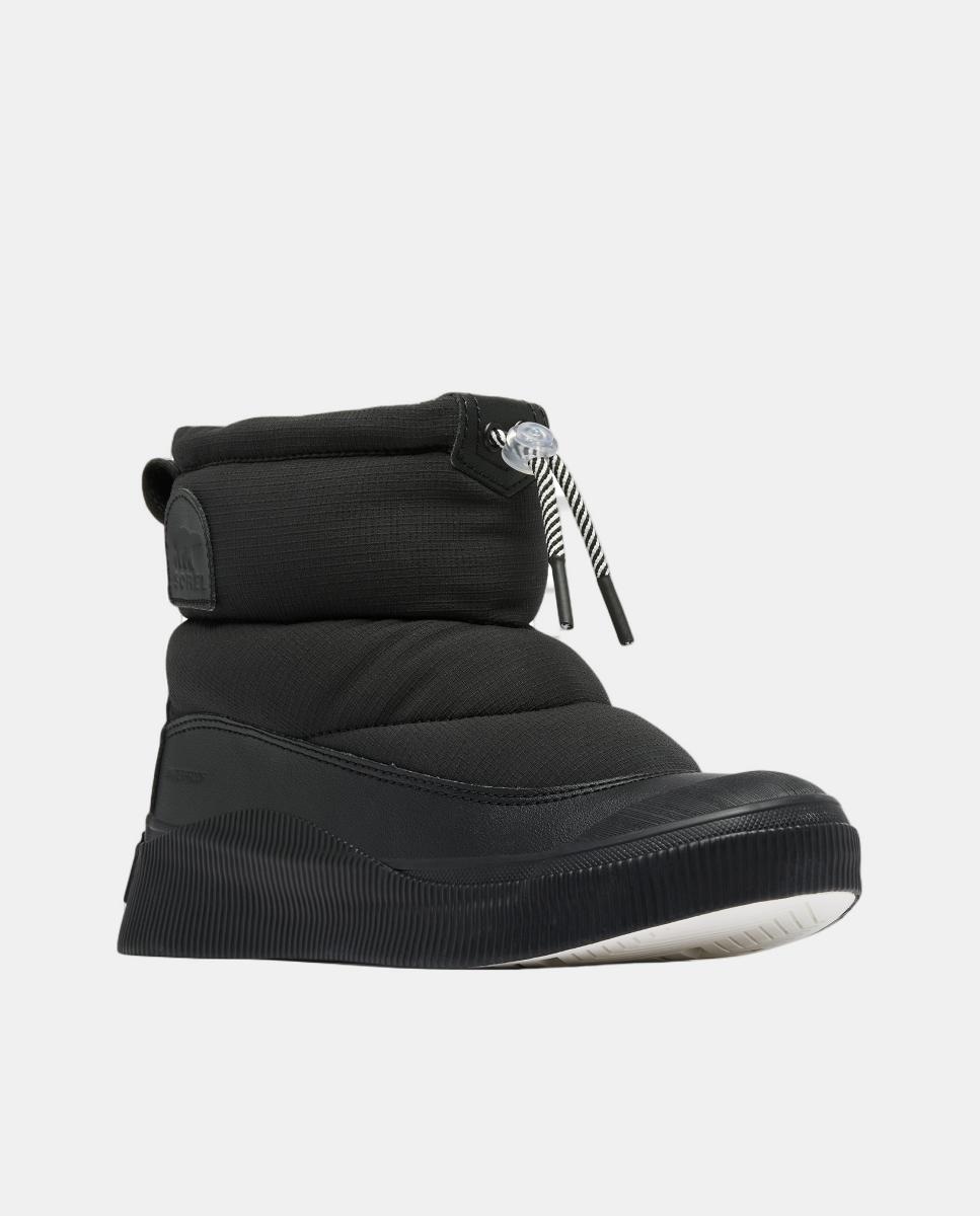 Botas Impermeáveis com Efeito Puffy Preto-8