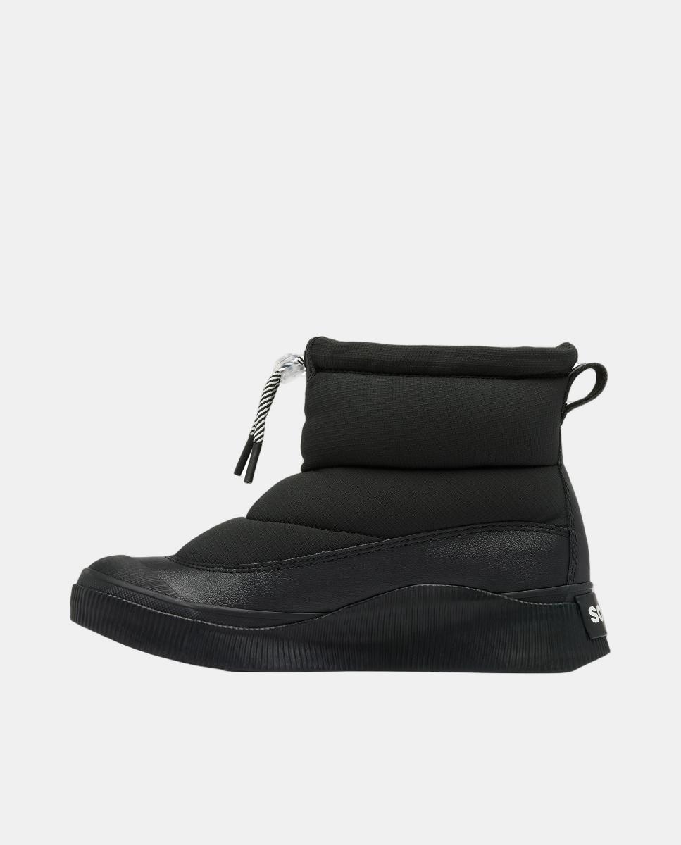 Botas Impermeáveis com Efeito Puffy Preto-10