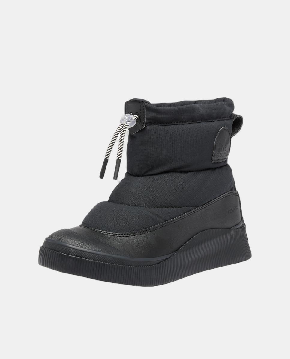 Botas Impermeáveis com Efeito Puffy Preto-11