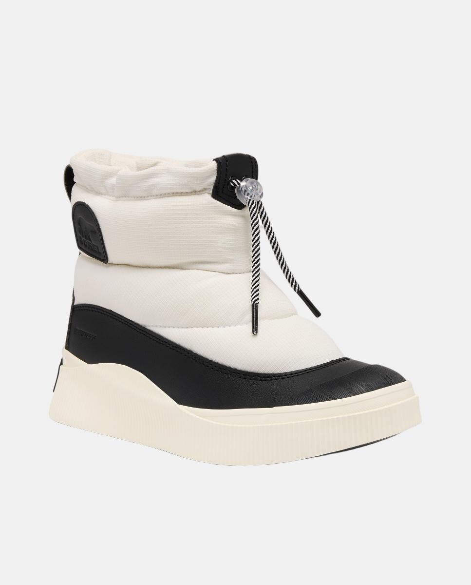 Botas Impermeáveis com Efeito Puffy Branco-2