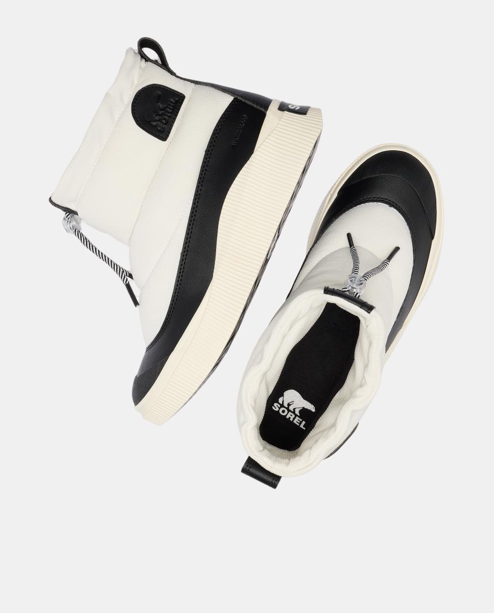 Botas Impermeáveis com Efeito Puffy Branco-4