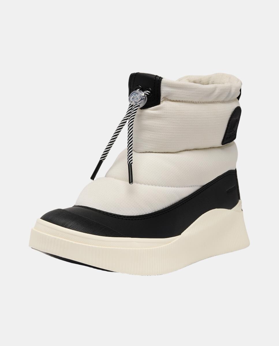 Botas Impermeáveis com Efeito Puffy Branco-5