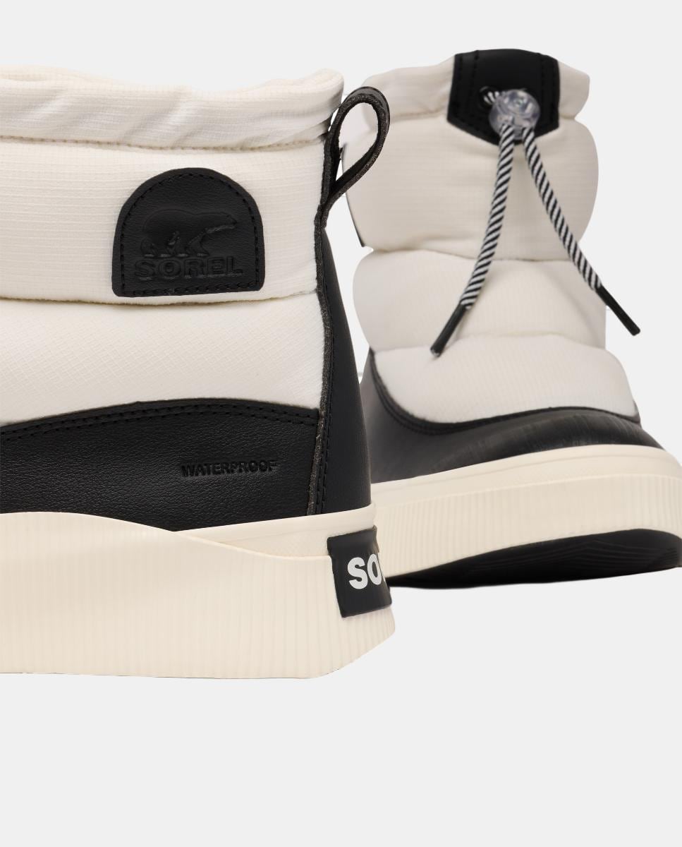 Botas Impermeáveis com Efeito Puffy Branco-7