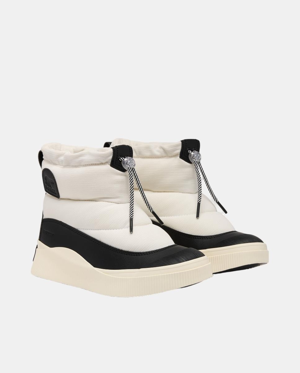 Botas Impermeáveis com Efeito Puffy Branco-8