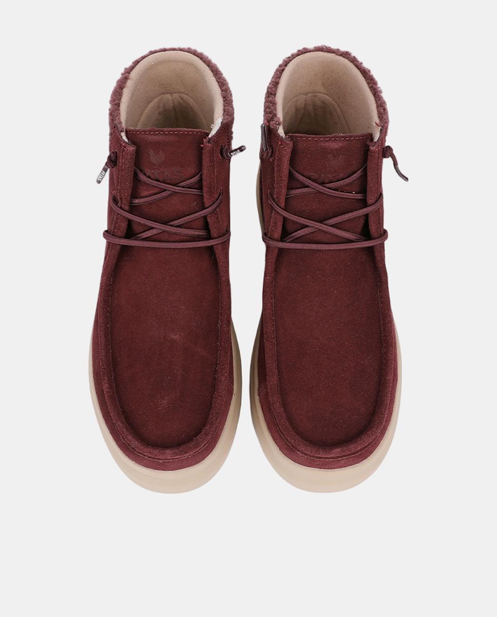 Botas Wallaby em Pele Antiderrapante com Easy-On Vermelho/Grená-2