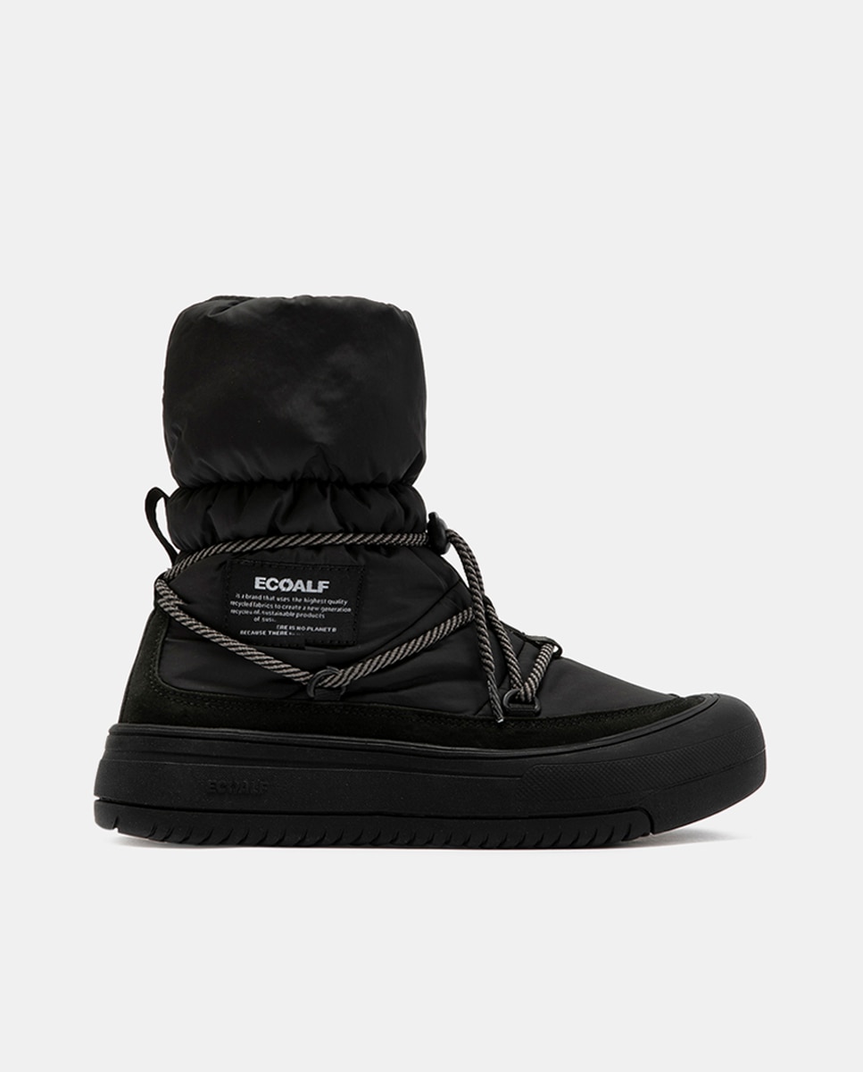 Botas Bering de mujer en nylon reciclado - Ecoalf - Negro Negro-1
