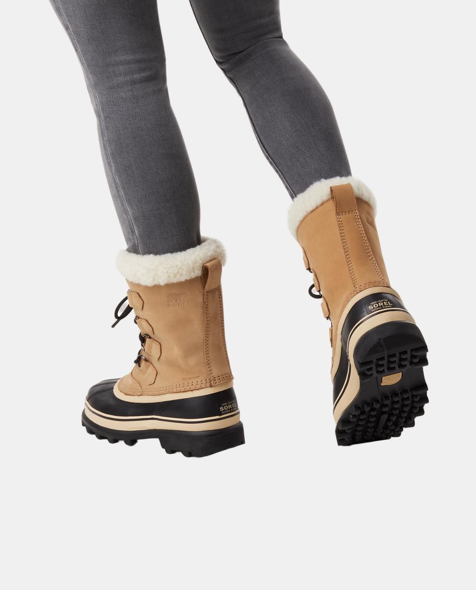 Botas em Pele Impermeável Castanho-5